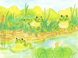 Froggie Babies Stationary Cards