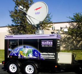 SatCom and Power Mobile trailer