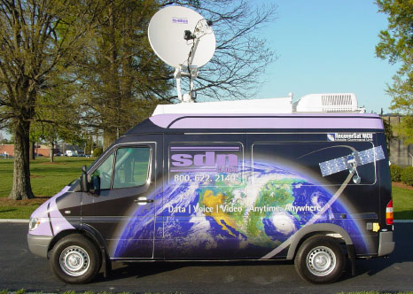 Mobile Satellite Van