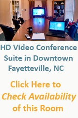 Check Availability of our Fayetteville, North Carolina Video COnference Room